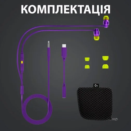Фото: Навушники Logitech G333 Purple (981-000936) № 25 | KTC