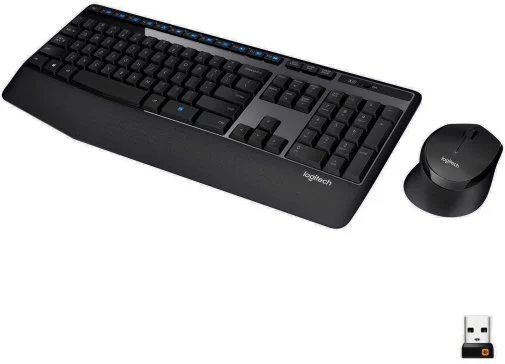 Фото: Комплект клавіатура+миша Logitech MK345 Wireless US/Ukr Black (920-006489) № 17 | KTC