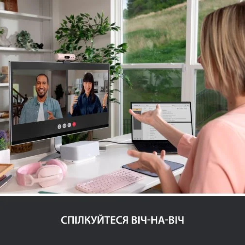 Фото: Web-камера Logitech Brio 500 Rose (960-001421) № 28 | KTC