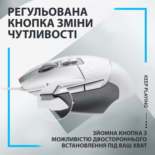 Миша Logitech G502 X USB White (910-006146)