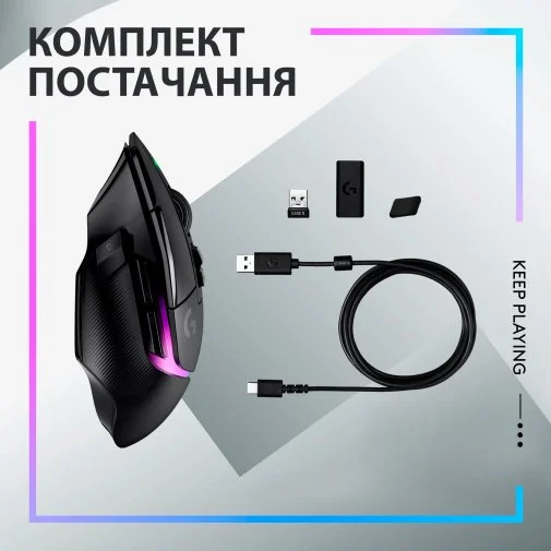 Фото: Миша Logitech G502 X Plus Black (910-006162) № 16 | KTC