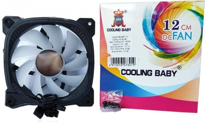 Кулер Cooling Baby 12025ARGBPWM Black