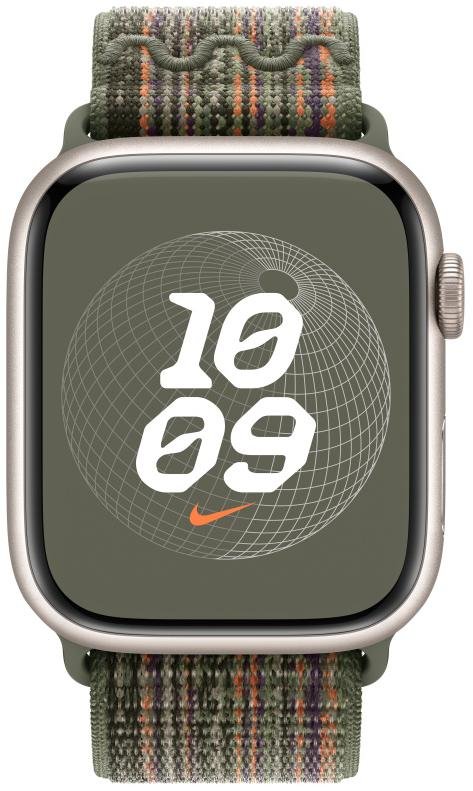 Ремінець Apple for Apple Watch 45mm - Nike Sport Loop Sequoia/Orange (MTL63)