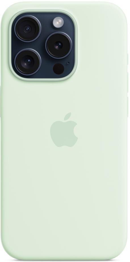 Чохол Apple for iPhone 15 Pro - Silicone Case with MagSafe Soft Mint (MWNL3)