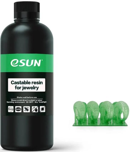 Фотополімерна смола eSUN for jewelry 1kg Green (C RESIN-JEW-G1-PB)