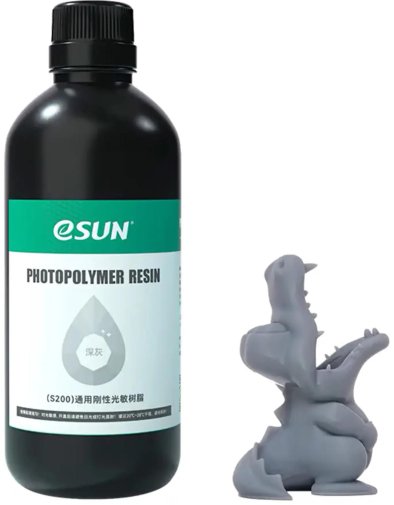 Фотополімерна смола eSUN S200 Standard Resin 1kg Dark Gray (S200-DH1)