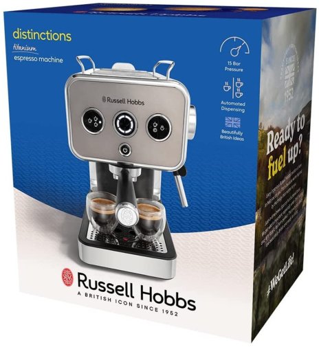Ріжкова кавоварка Russell Hobbs Distinctions Titanium (26452-56)