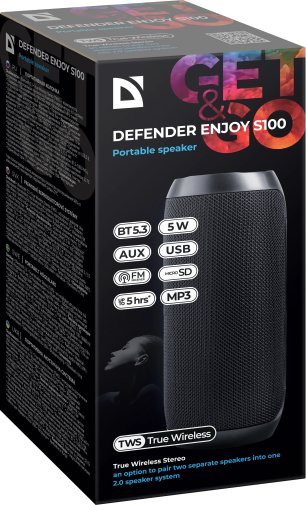 Портативна колонка Defender Enjoy S100 Black (65101)