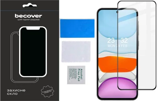 Фото: Захисне скло BeCover for Samsung A55 5G A556 - Black (710932) № 10 | KTC