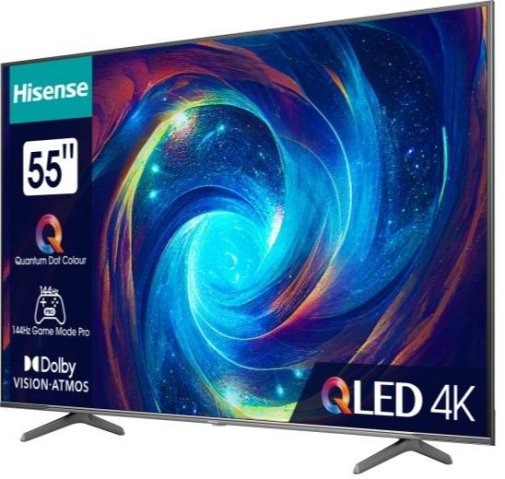 Телевізор QLED Hisense 55E7KQ Pro (Smart TV, Wi-Fi, 3840x2160)