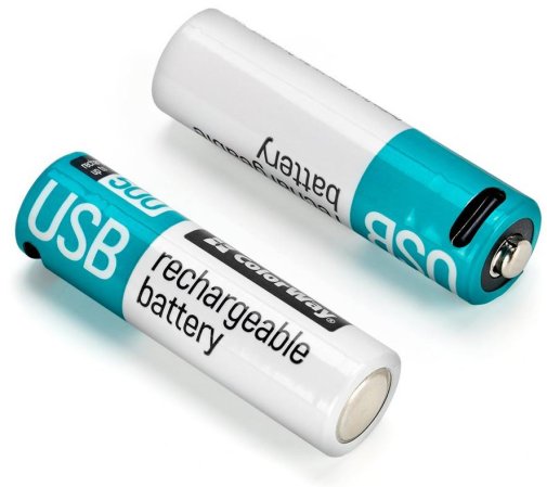 Акумулятор ColorWay USB-C 2200mAh Li-Polymer AA BL/2 (CW-UBAA-10)