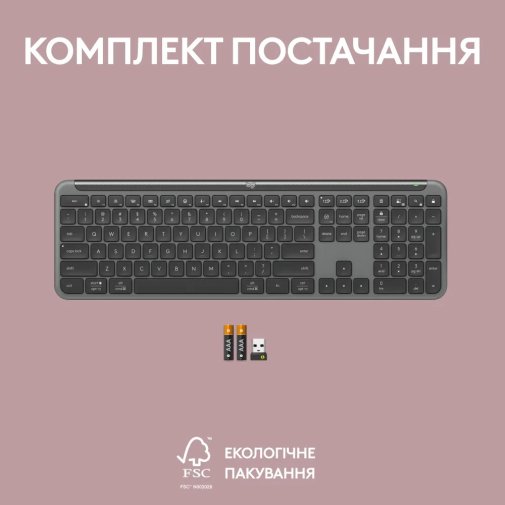 Клавіатура Logitech Signature Slim K950 US International Wireless Graphite (920-012465)