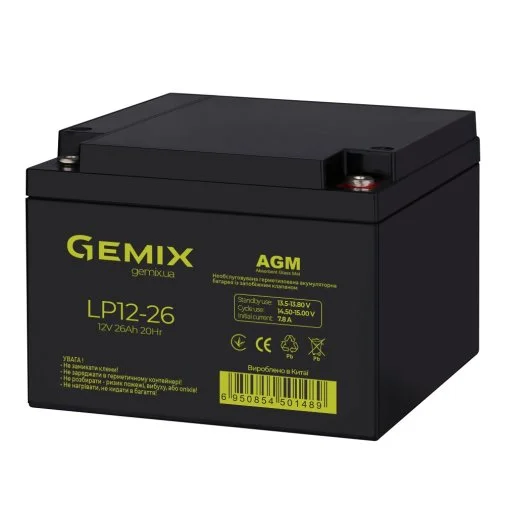 Фото: Батарея для ДБЖ Gemix LP12-26 № 5 | KTC