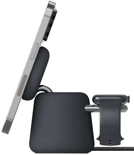 Фото: Бездротова зарядна станція Belkin 2in1 MagSafe Charge Station Black (WIZ020VFH36) № 11 | KTC