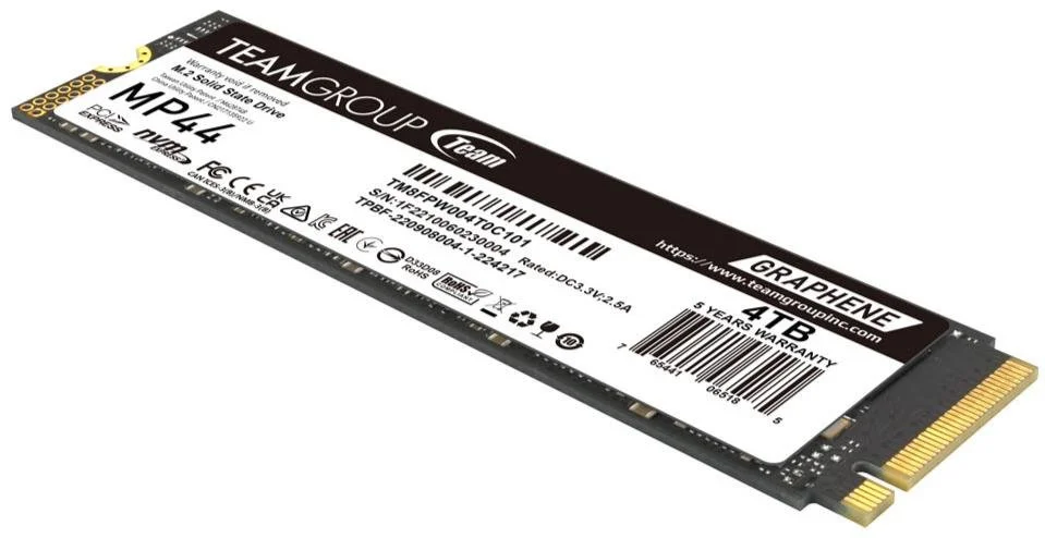 Фото: SSD-накопичувач Team MP44 2280 PCIe 4.0 x4 NVMe 4TB (TM8FPW004T0C101) № 7 | KTC