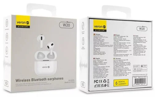 Фото: Навушники Veron W20 White № 13 | KTC