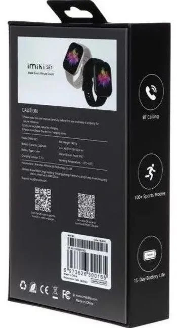 Фото: Смарт годинник iMiki SE1 Black Silicone Strap № 11 | KTC