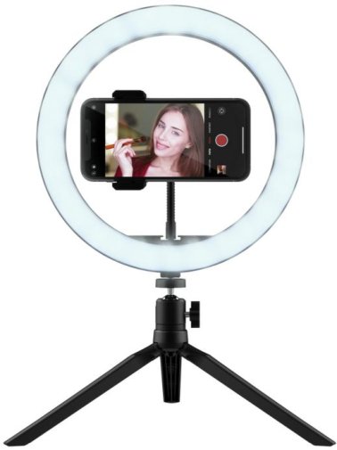 Світлодіодне селфі-кільце Trust MakuRing Light Vlogging kit Black 24393_TRUST