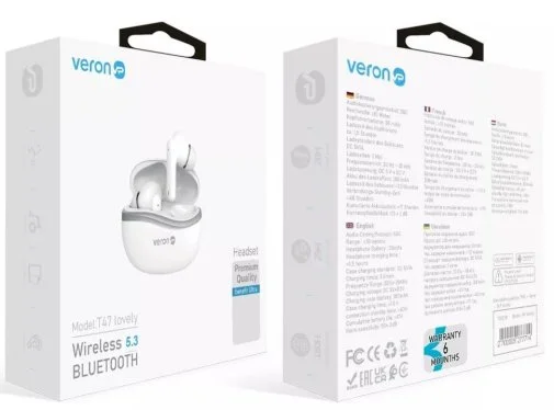 Фото: Навушники Veron T47 lovely White (T47_White) № 8 | KTC
