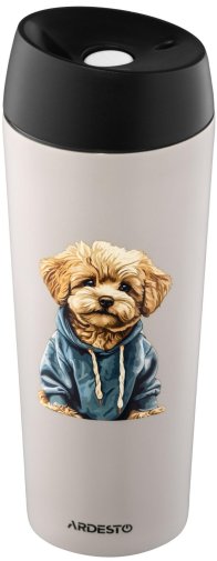 Термос Ardesto Coffee Time Maltipoo 450 ml Beige AR2645MP