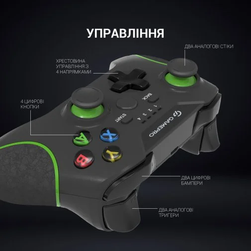 Фото: Геймпад GamePro MG650B Wireless Black № 36 | KTC
