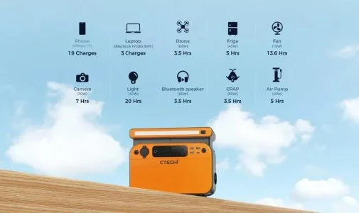 Фото: Зарядна станція CTECHi GT500 500W 518Wh № 18 | KTC