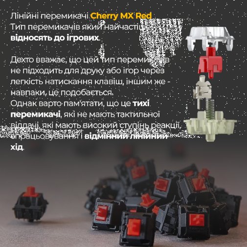 One 3 SF Cherry MX Red RGB ENG/UKR White