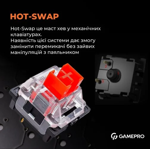 Фото: Клавіатура GamePro MK130R RGB Black № 28 | KTC