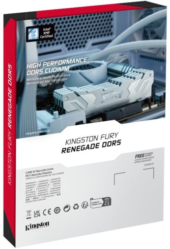 Оперативна пам’ять Kingston FURY (ex. HyperX) Renegade XMP White CUDIMM DDR5 2x24GB (KF584CU40RWK2-48)
