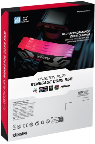 Оперативна пам’ять Kingston FURY (ex. HyperX) Renegade RGB XMP Black CUDIMM DDR5 2x24GB (KF584CU40RSAK2-48)