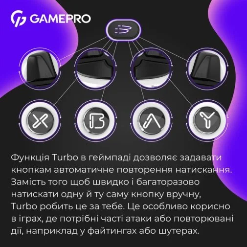 Фото: Геймпад GamePro GPX13W White № 30 | KTC