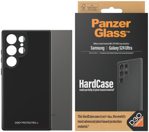 Чохол PanzerGlass for Samsung S24 Ultra - HardCase with D3O Black (PG_1218)