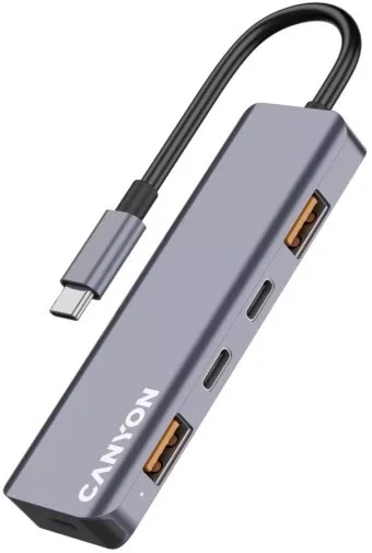 Фото: USB-хаб Canyon DS-18 5in1 USB-C Grey (CNS-TDS18) № 7 | KTC