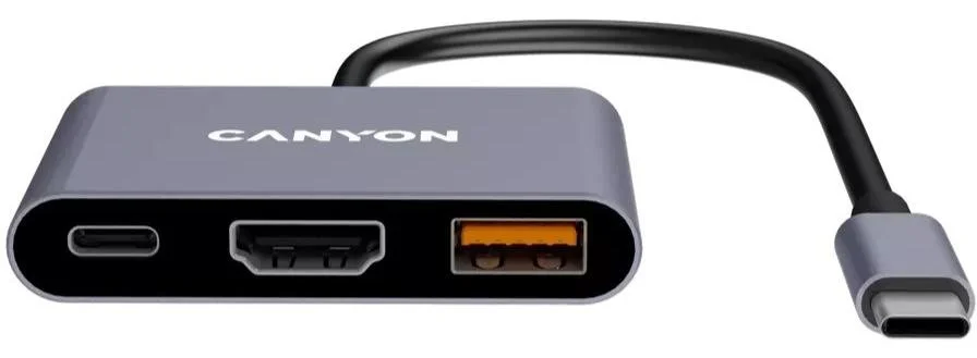 Фото: USB-хаб Canyon DS-4 3in1 USB-C Grey (CNS-TDS4) № 9 | KTC