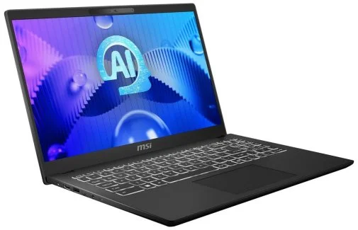 Фото: Ноутбук MSI Modern 15 H AI C1MG-099UA Classic Black (9S7-15H551-099) - 15.6" IPS 60 Гц / Intel Core Ultra 7 / Ultra 7 155H / DDR5 16 ГБ / PCI-E SSD 512 ГБ / Intel Arc graphics № 8 | KTC