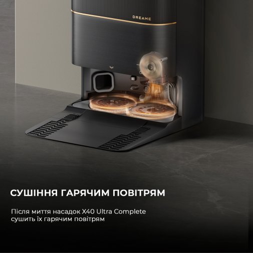 Робот-пилосос Dreame Bot X40 Ultra Complete Black (RLX63CE-2-Bl)