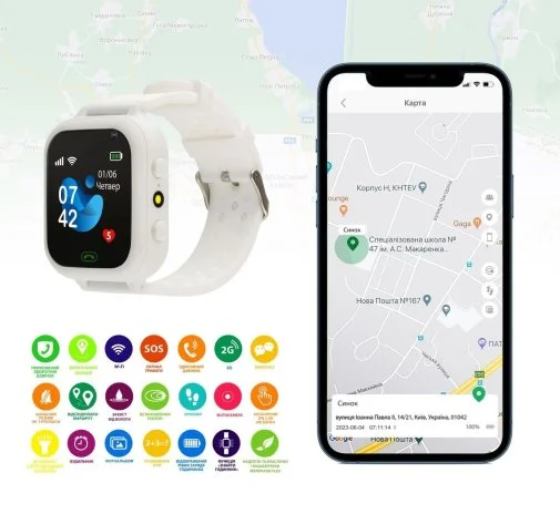 Фото: Смарт годинник AmiGo GO009 White № 12 | KTC