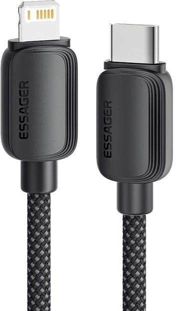 Фото: Кабель Essager Breeze 20W Type-C / Ligthning 1m Black (EXCTL-WL01-P) № 7 | KTC
