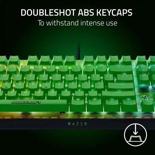 Клавіатура Razer BlackWidow V4 X Green Switch Minecraft Edition (RZ03-04704100-R3M1)