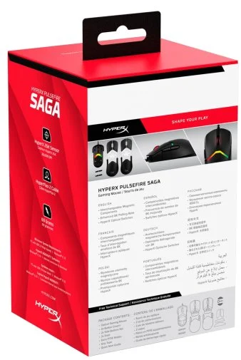 Фото: Миша HyperX Pulsefire Saga Black (A2PB3AA) № 39 | KTC