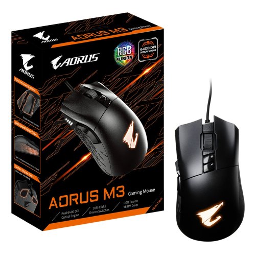 Миша Gigabyte Aorus M3 Black (AORUS M3)