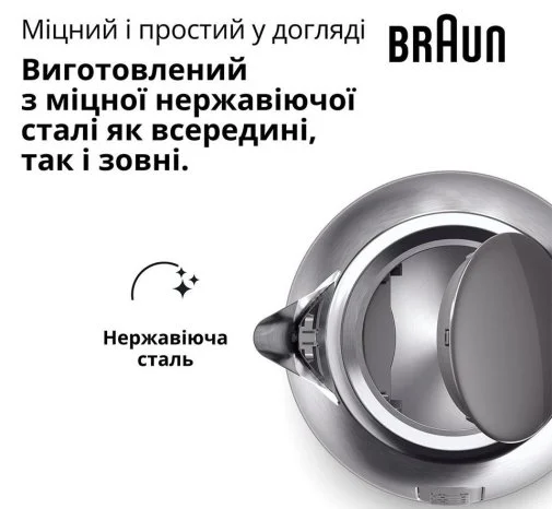 Фото: Електрочайник Braun PurShine WK 1500 GY Grey № 13 | KTC
