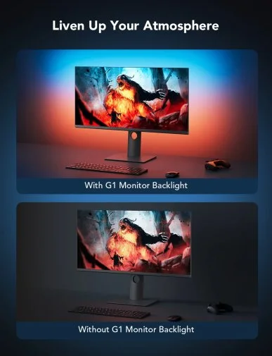 Фото: Набір адаптивного підсвічування Govee H6609 Gaming Light Strip G1 27-34 RGBIC (H6609312) № 11 | KTC