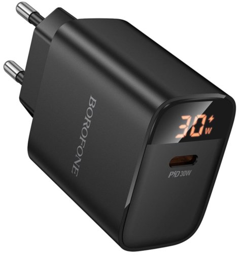 Зарядний пристрій BOROFONE BA97A Ilustre 30W Black (6941991120480)