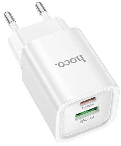 Зарядний пристрій Hoco C149A Charm QC3.0 PD 30W White (6942007630337)