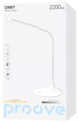 Настільна лампа Proove Orbit 2200 mAh white