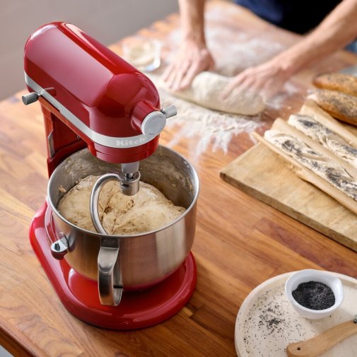 Набір насадок для планетарного міксера KitchenAid 5KSM7BL3PSS (гак для тіста, плоский збивач, вінчик)