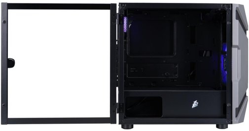 Корпус 1stPlayer D3-A-BK-1F7-14-1F7 Black with window