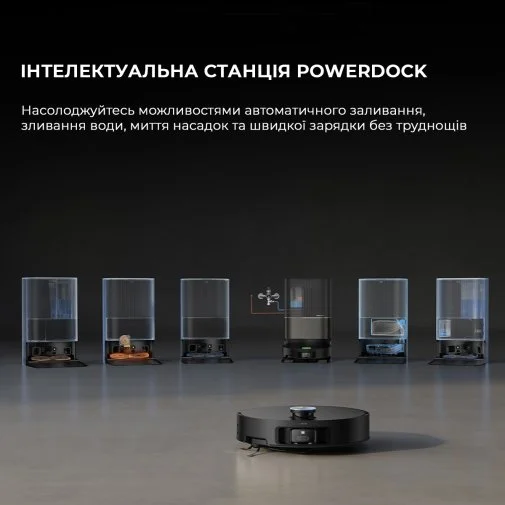 Фото: Робот-пилосос Dreame Bot X50 Ultra Complete Black (RLX85CE-4-BL) № 41 | KTC