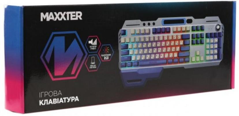 Клавіатура Maxxter KBG-RGB-01-UA